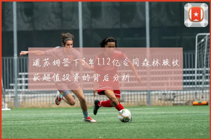 道苏姆签下5年112亿合同森林狼收获超值投资的背后分析